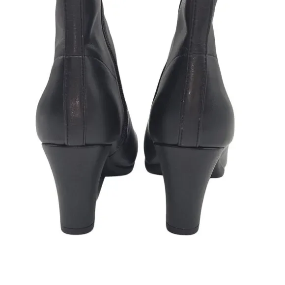 Aerosoles Women's Cinnamon Heeled Tailored Booties Black Size 9.5 Ankle Boots - Picture 13 of 16